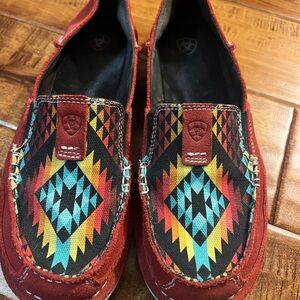 Ariat Women’s Red and Multicolor Slide Ons.
